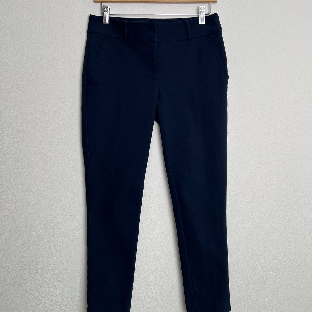 Navy Loft Skinny Ankle Pants